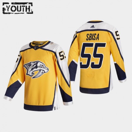 Dresovi Nashville Predators Luca Sbisa 55 2020-21 Reverse Retro Authentic - Dječji